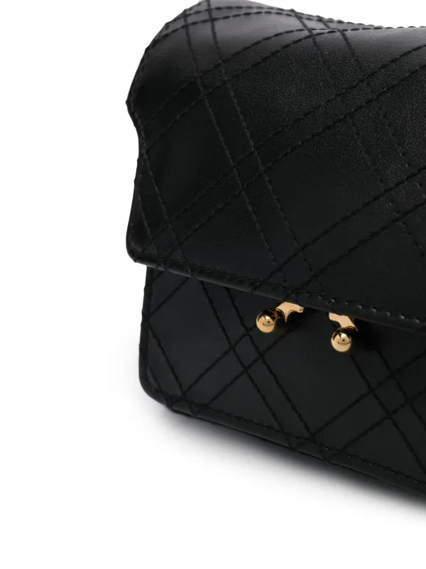 Marni Mini Trunk Shoulder Bag | Black | FARFETCH