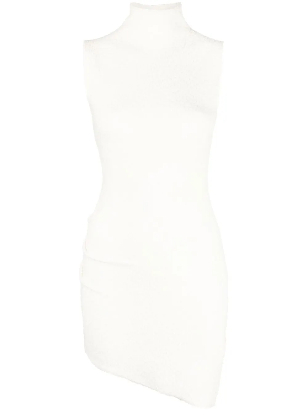 

Helmut Lang high-neck bodycon asymmetric dress - White