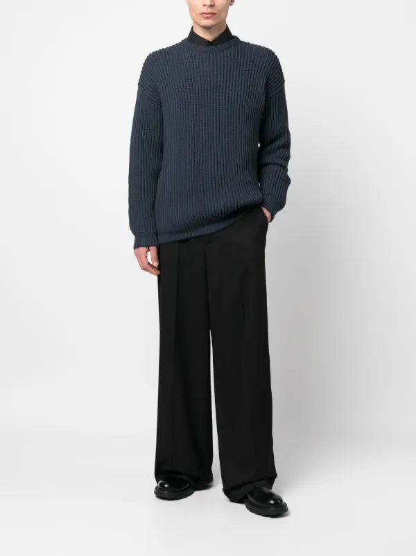 Giorgio Armani Suéter De Tricô Pesado | Azul | FARFETCH BR