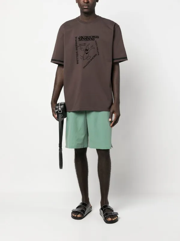 Jacquemus Le Short Meio Belted Shorts | Green | FARFETCH JO