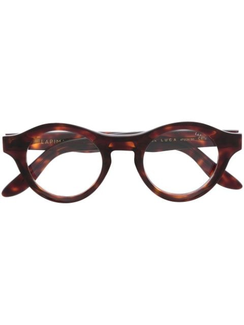 Lapima Luca Havana round frame glasses