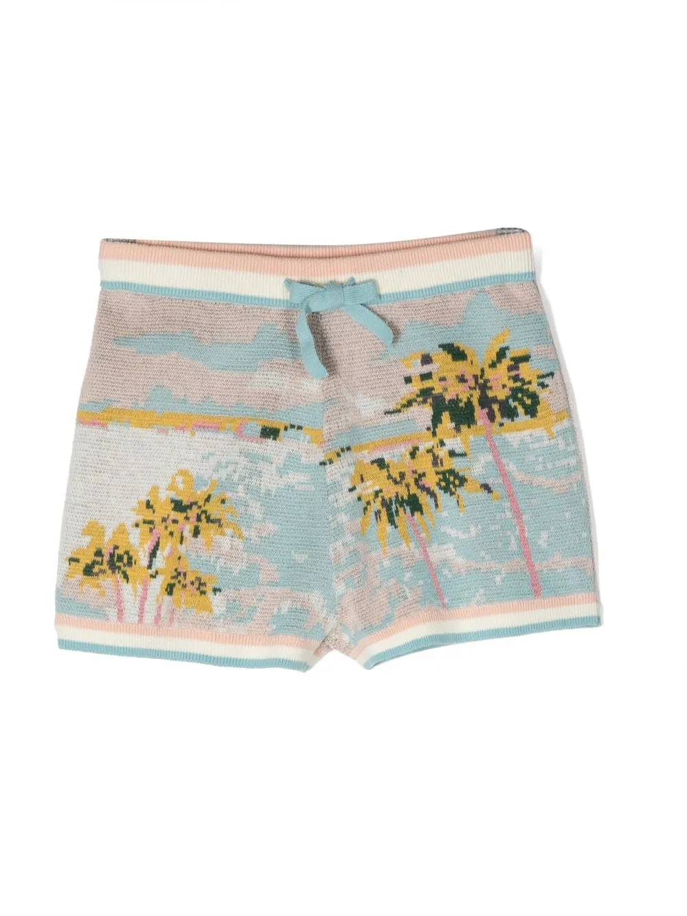 ZIMMERMANN INTARSIA-KNIT SHORTS