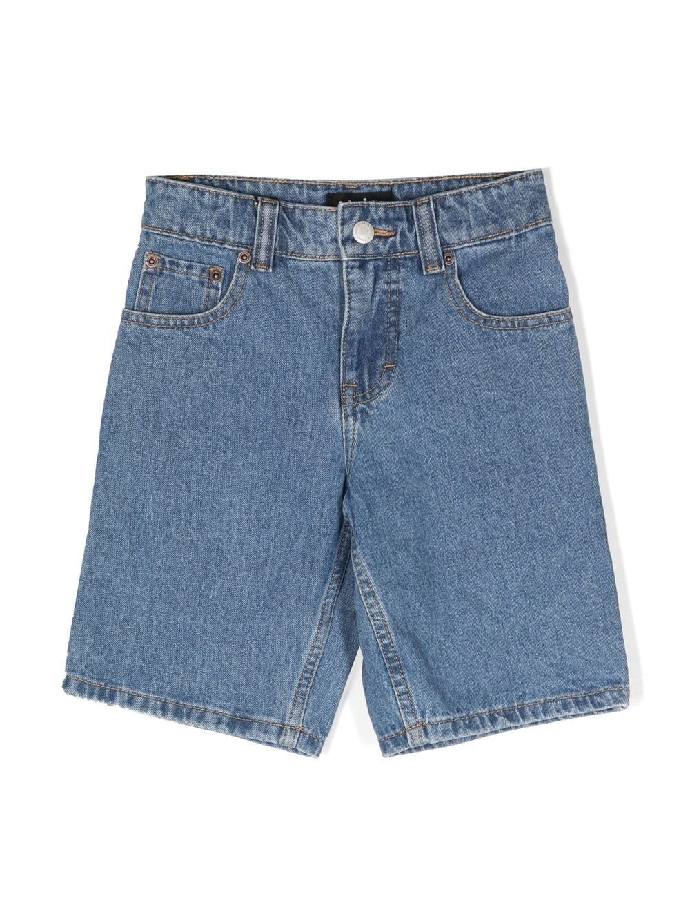 molo short en jean à taille mi-haute - bleu