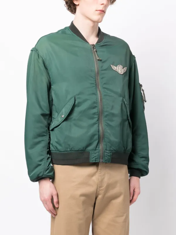 Visvim Thorson Marque logo-patch Bomber Jacket - Farfetch