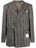 Maison MIHARA YASUHIRO checked-pattern blazer - Black