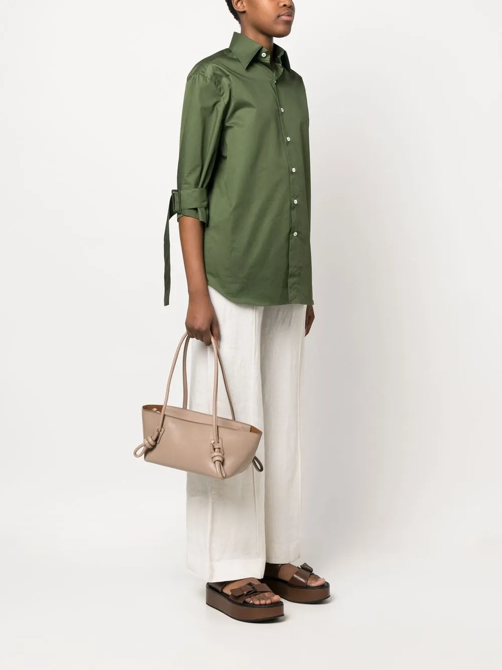 Hereu Shopper met handgrepen - Bruin