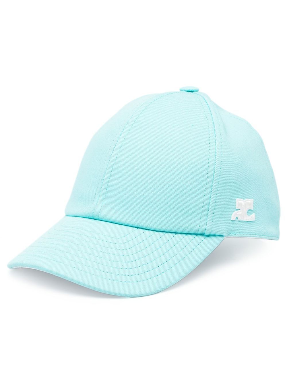 Shop Courrèges Logo-patch Baseball Cap In Blau