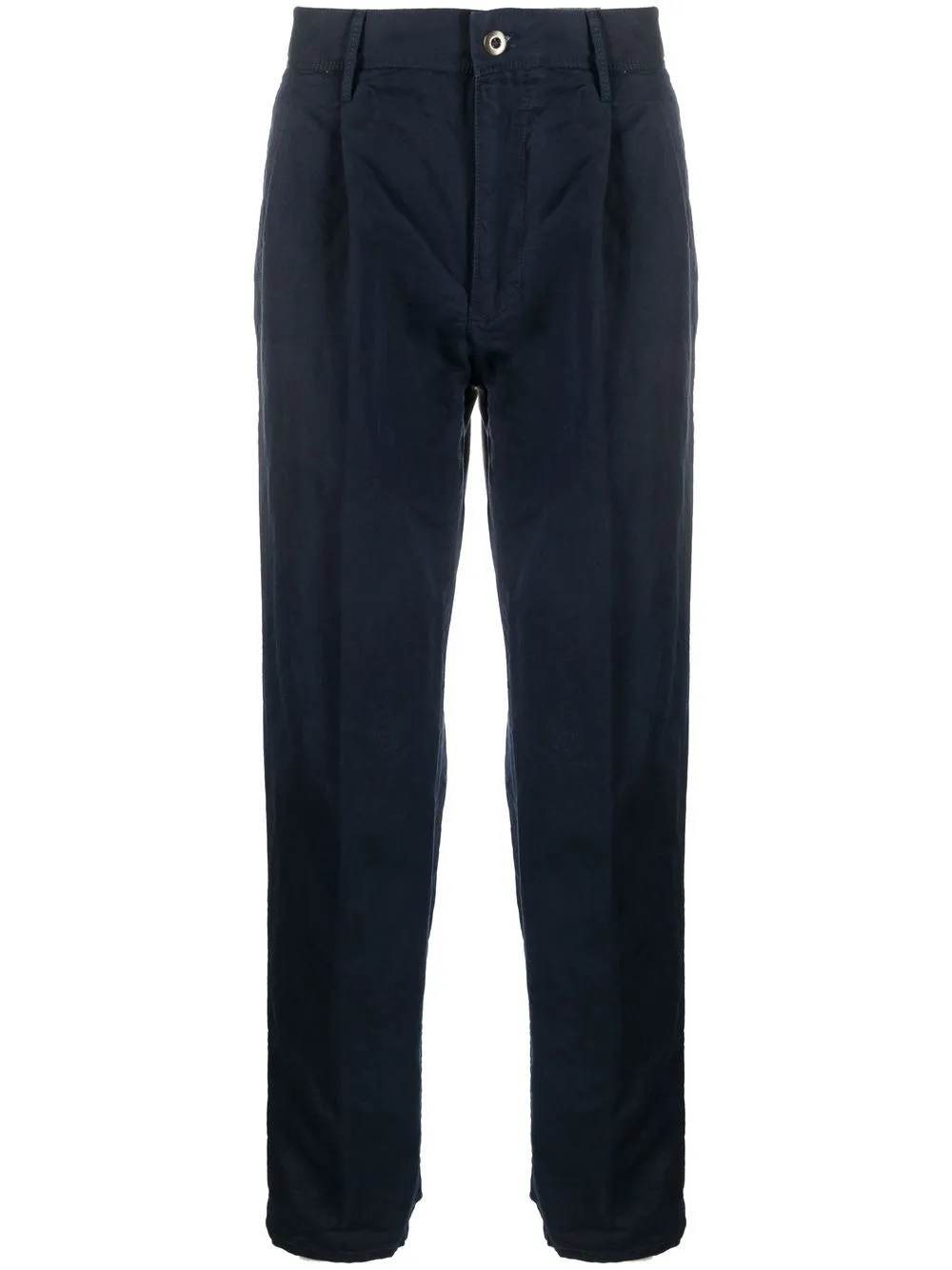 

Incotex mid-rise cotton trousers - Blue