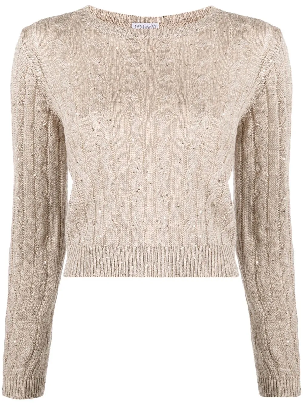 

Brunello Cucinelli knitted linen-blend jumper - Neutrals