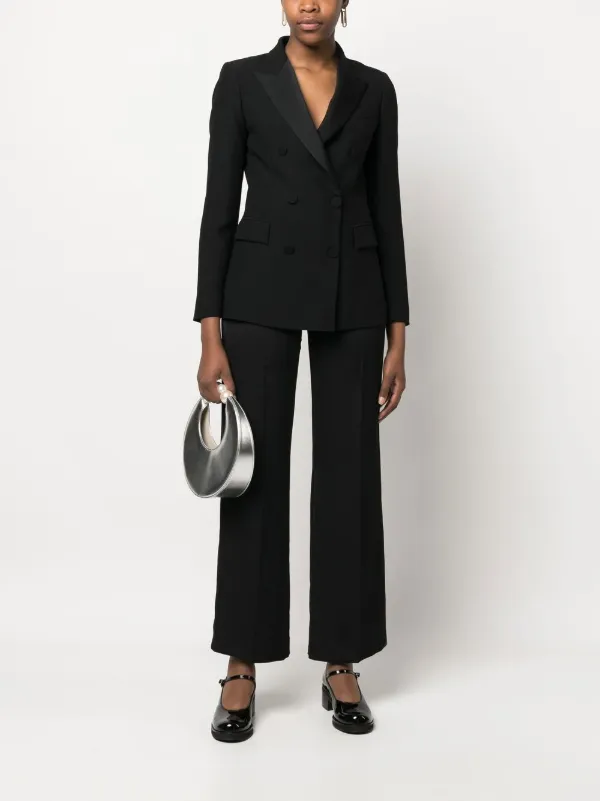 パンツ Blanca Vita Tailored Black Trousers With Elegant Silhouette Blanca Vita straight-leg Cut Trousers | Black | FARFETCH