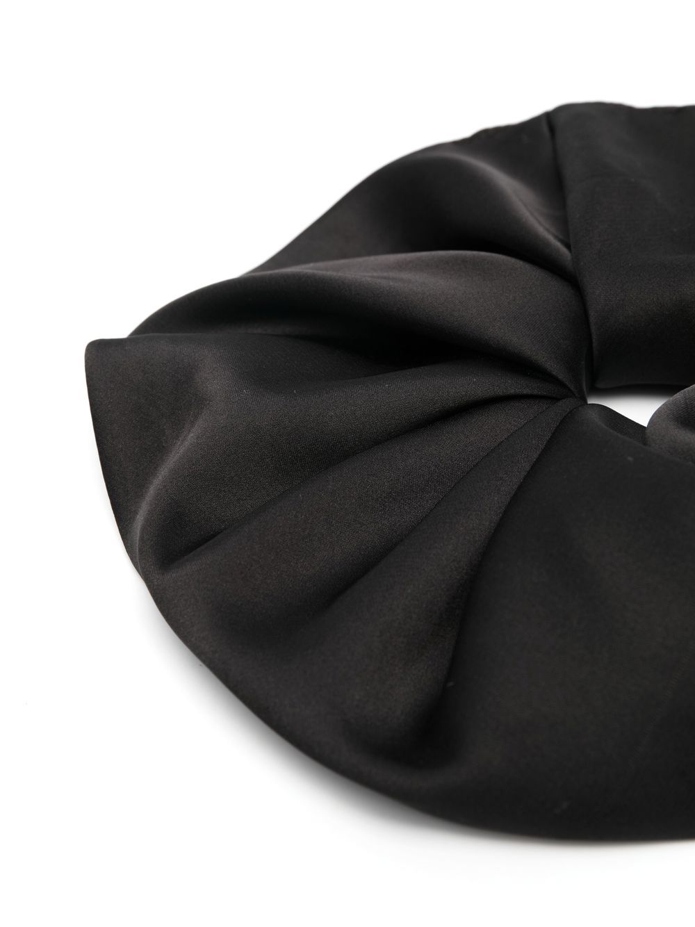 Loulou Scrunchie met elastisch haar - Zwart