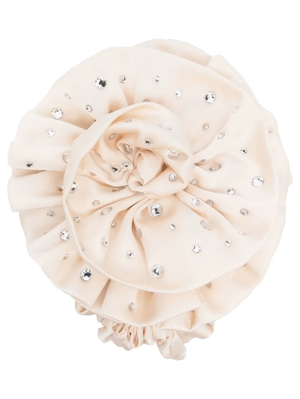 Loulou x Rue Ra crystal-detail hair scrunchie - Neutrals