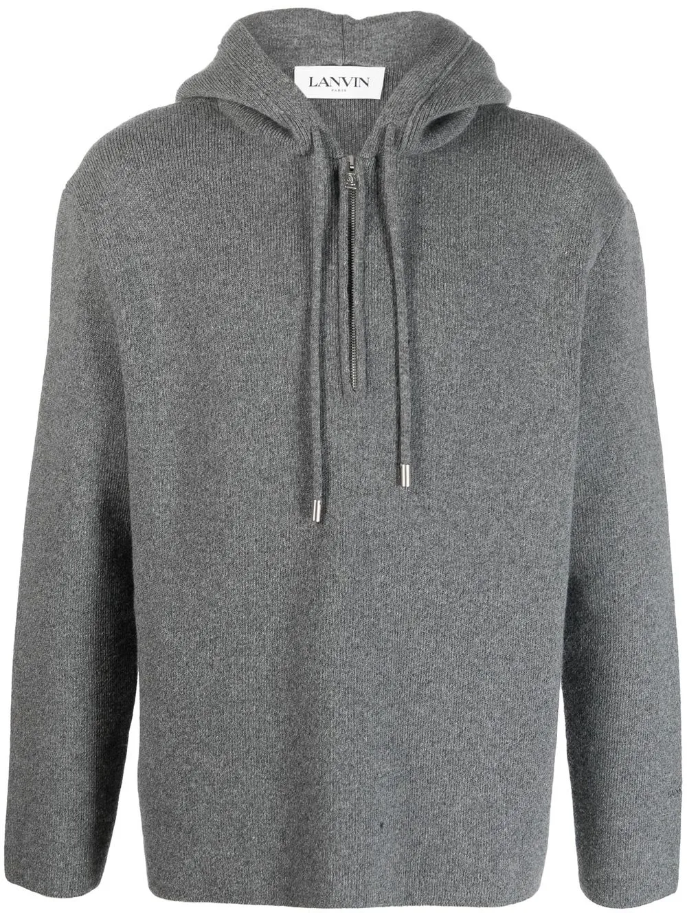 

Lanvin drawstring knitted hoodie - Grey