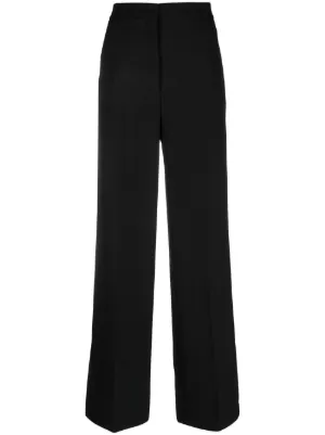Acne Studios クロップド ストレートパンツ | ブラック | FARFETCH JP