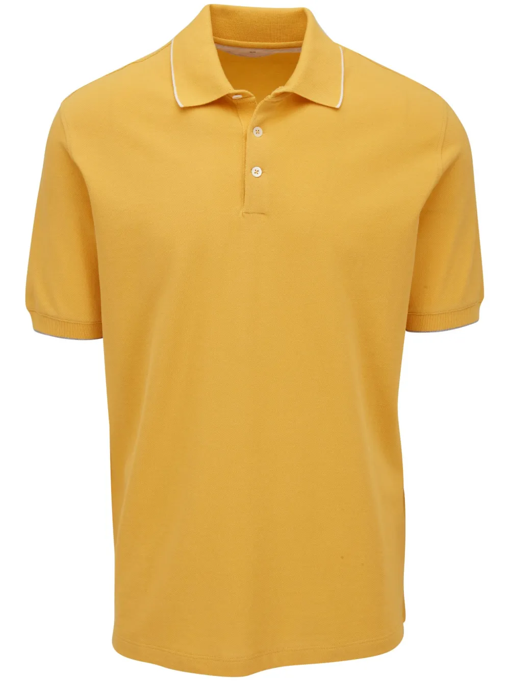 Brunello Cucinelli short-sleeve cotton polo shirt - Yellow