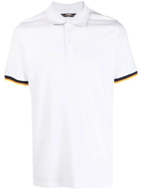 K-Way logo-patch polo shirt 