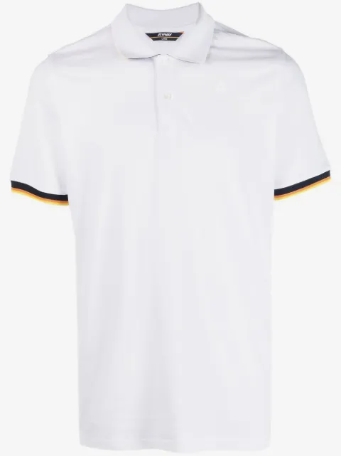 K-Way logo-patch polo shirt 