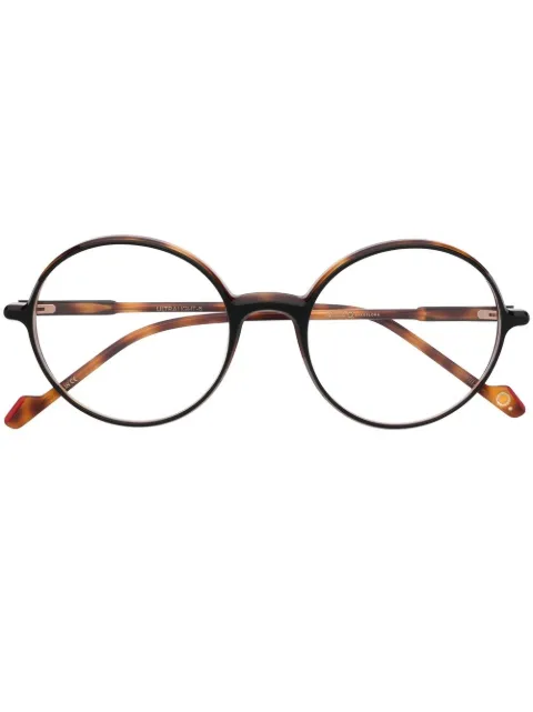 Etnia Barcelona round-frame tortoiseshell glasses