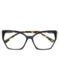 Etnia Barcelona tortoiseshell-effect geometric-frame glasses - Black