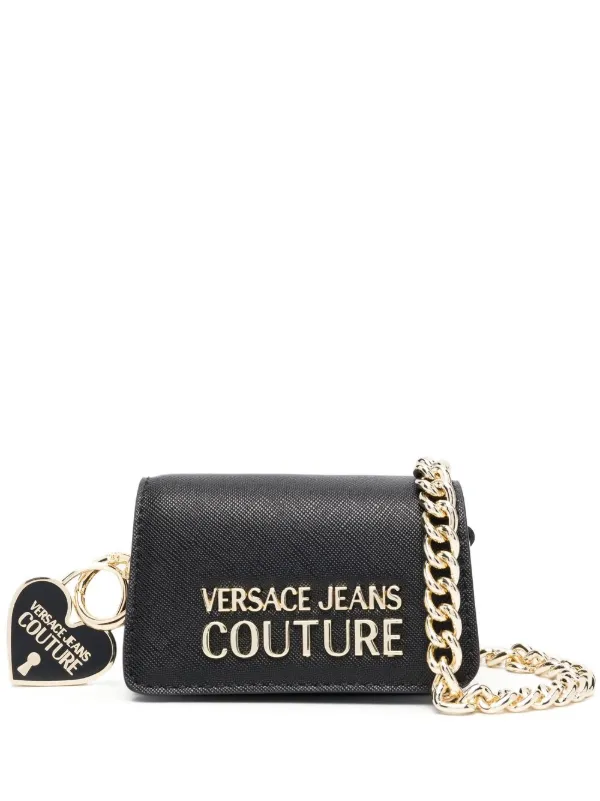 Versace Jeans Couture Heart enamelled-logo Chain Mini Bag - Farfetch