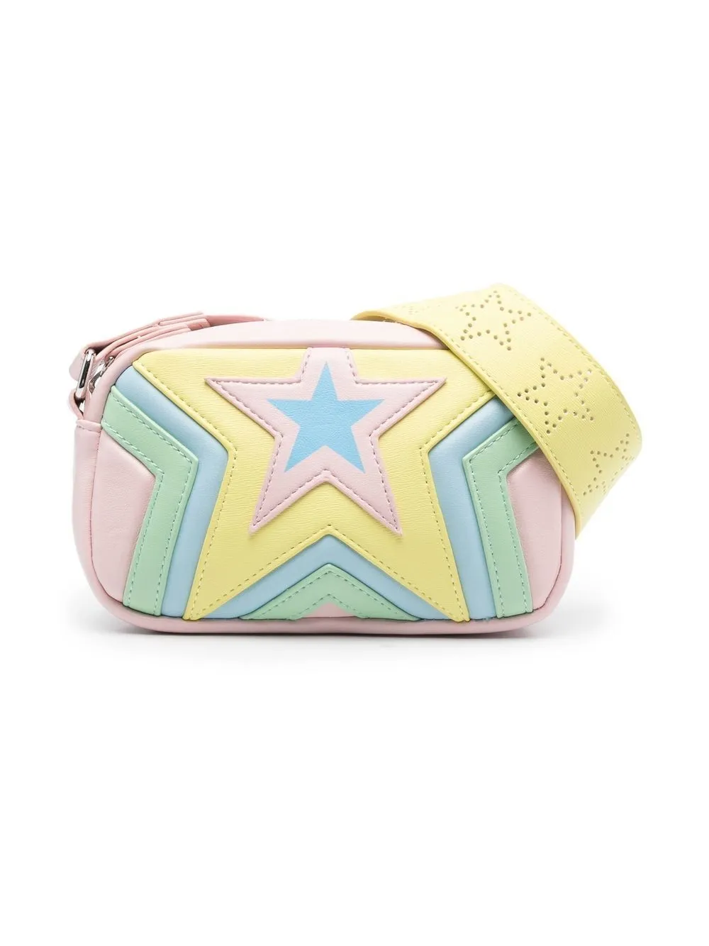 Stella Mccartney Kids' Faux Leather Shoulder Bag In Pink