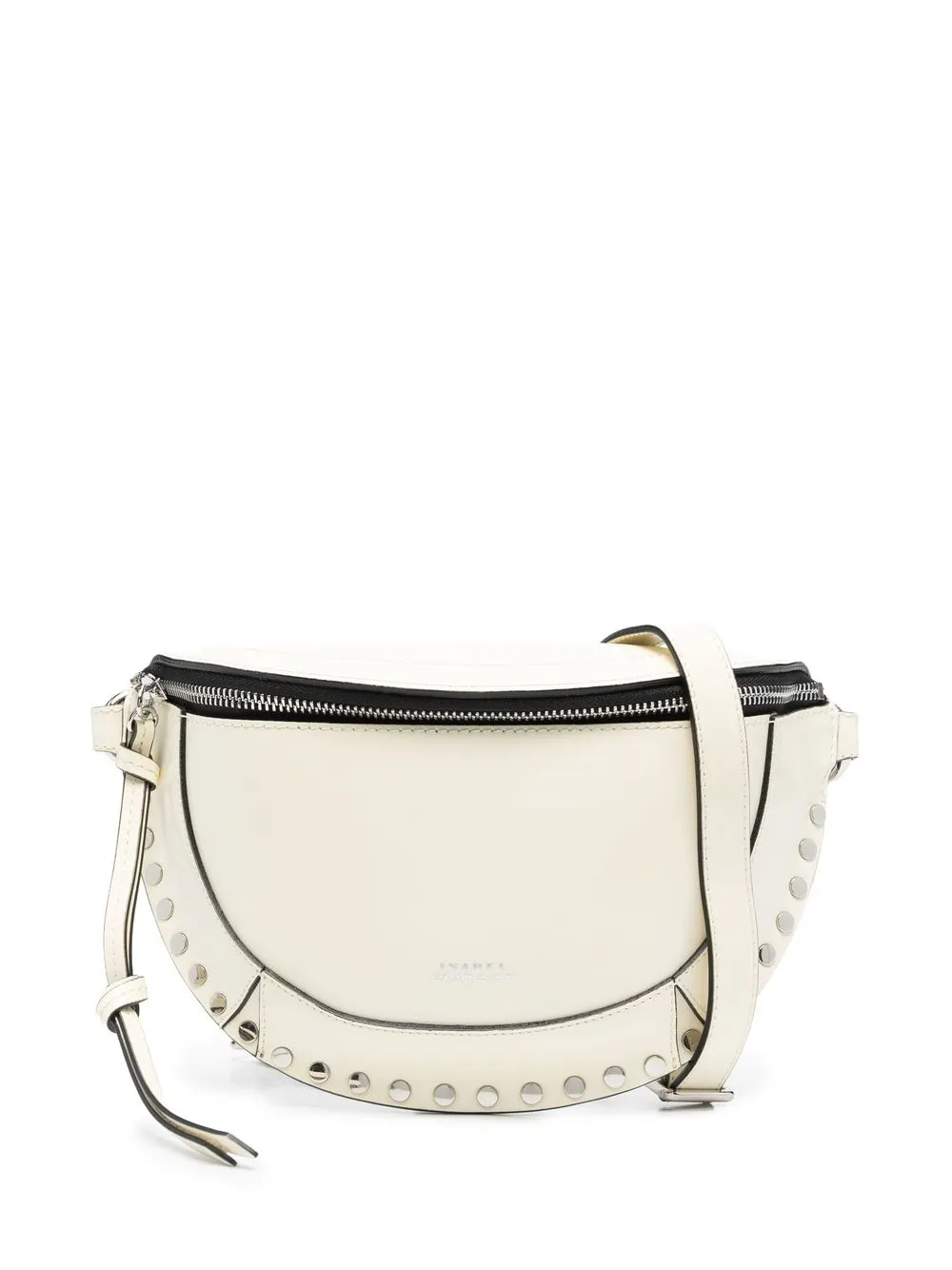 Isabel Marant Skano Embossed-logo Shoulder Bag In Neturals