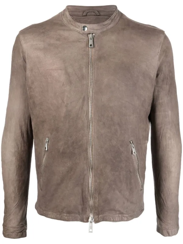 Giorgio Brato zip-up Leather Jacket - Farfetch