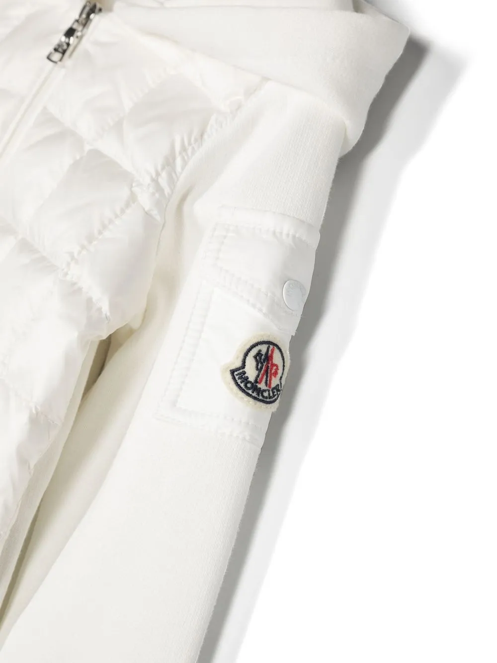  Moncler Enfant Hooded Padded Jacket - White 