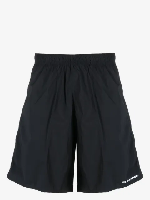 Jil Sander short de bain à logo brodé
