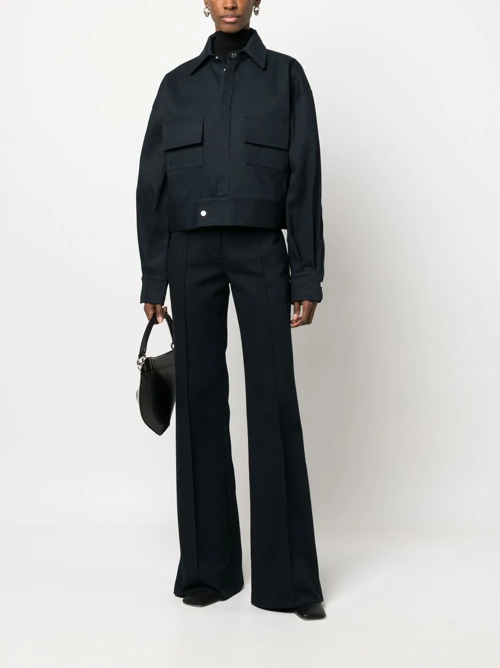 SA SU PHI Flared broek - Blauw