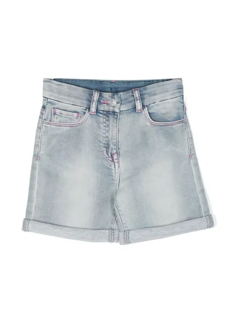 Chiara Ferragni Kids logo-embroidered denim shorts