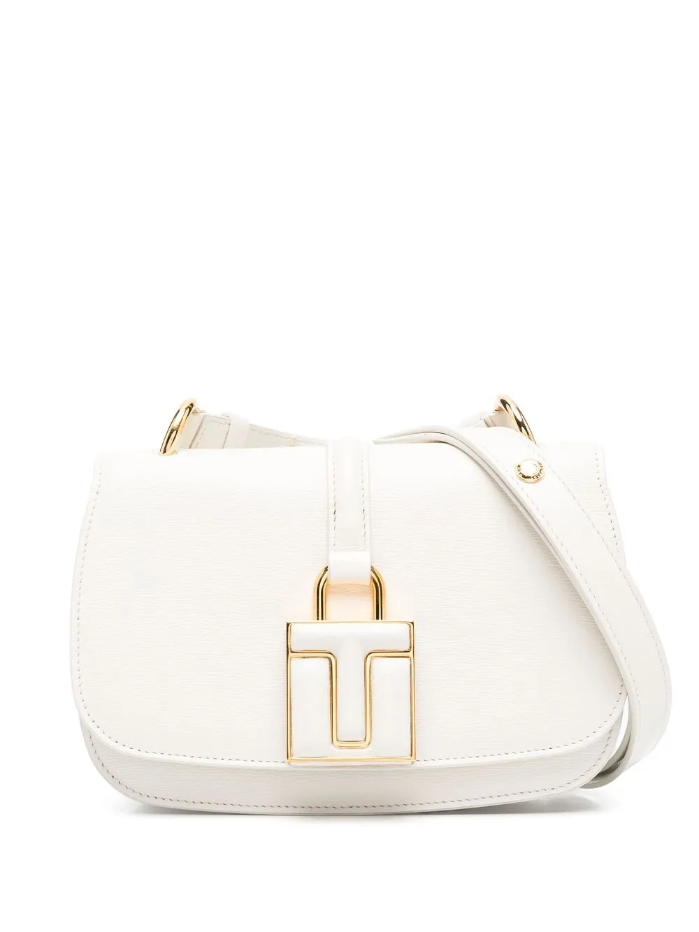 

TOM FORD Palmellato leather mini shoulder bag - Neutrals