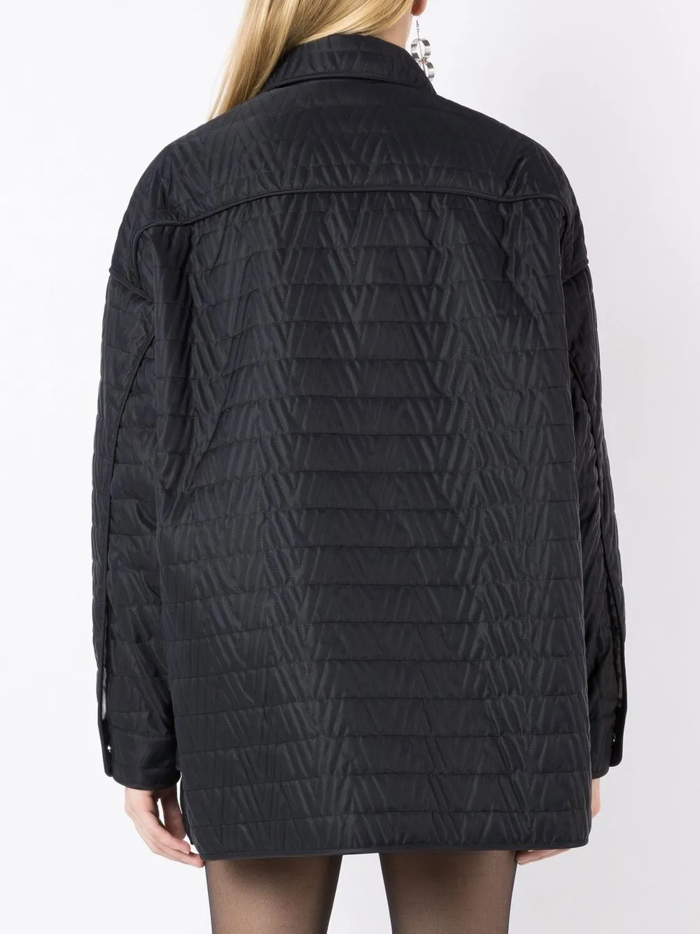 Valentino Garavani Jack met chevron streep Zwart