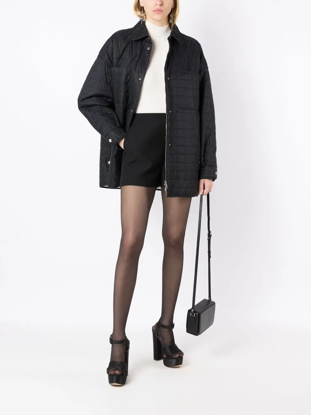 Valentino Garavani Jack met chevron streep Zwart