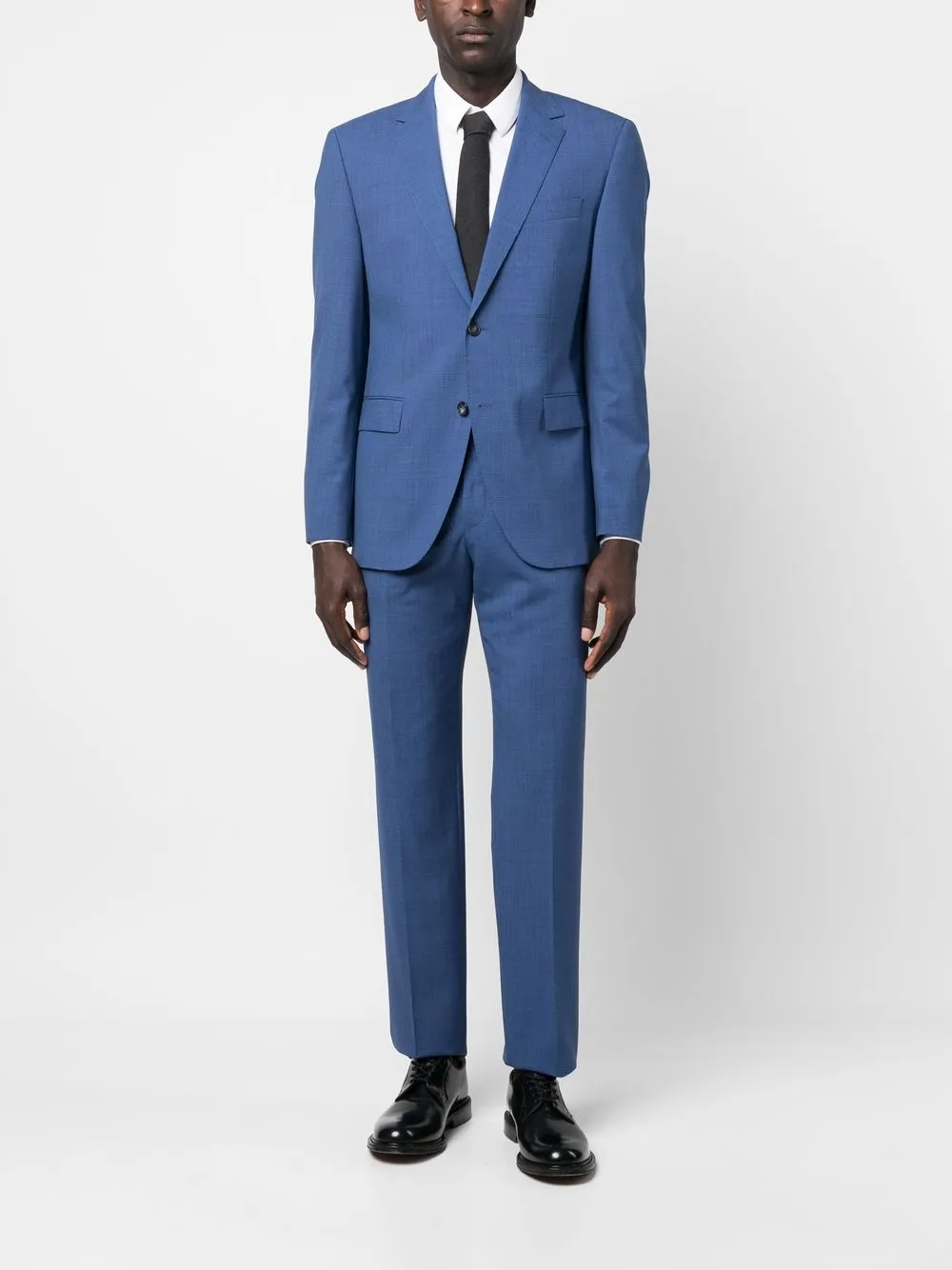 BOSS Pak met enkele rij knopen - Blauw