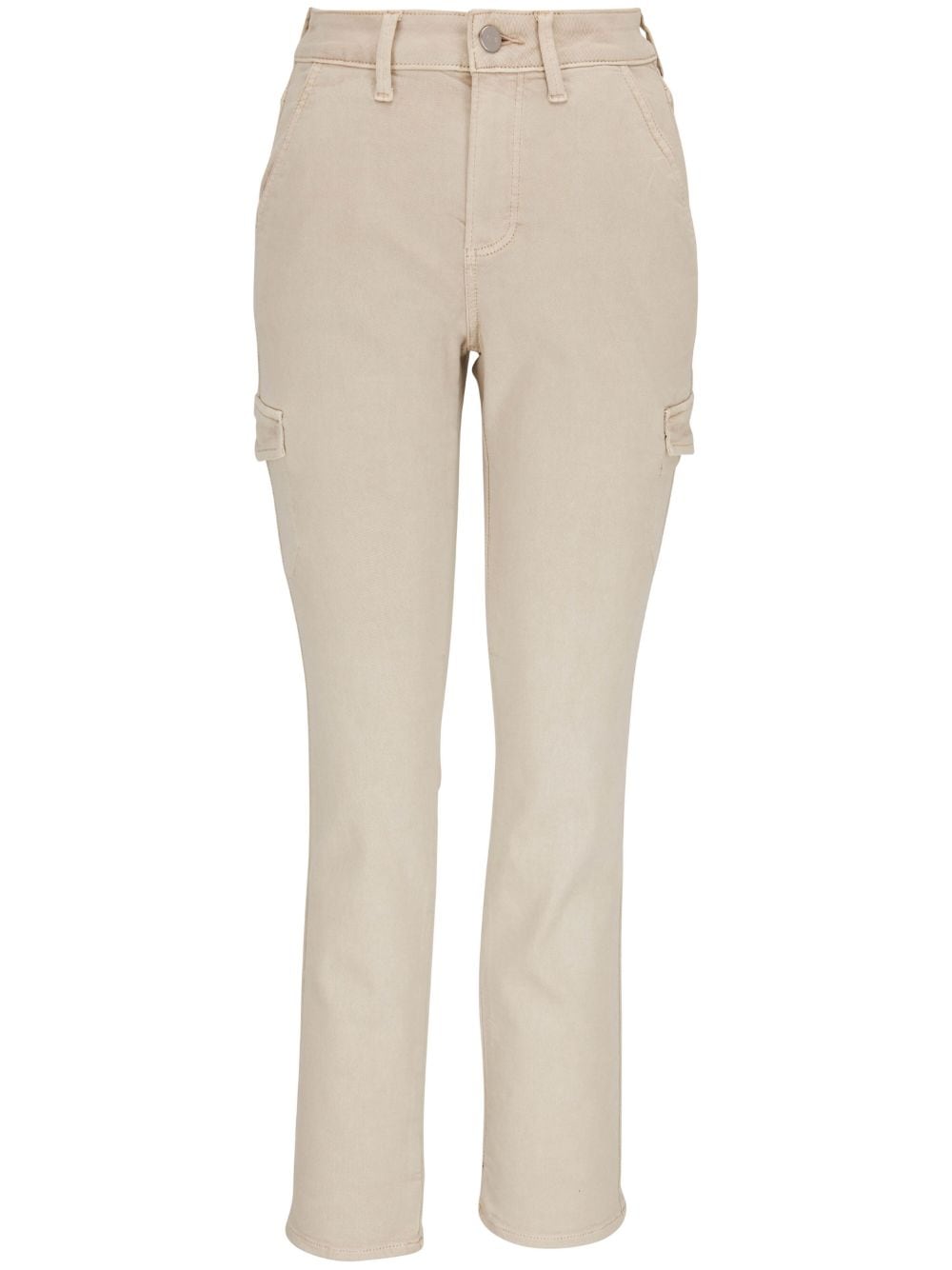 Paige Cargo Cotton Trousers In Neutrals