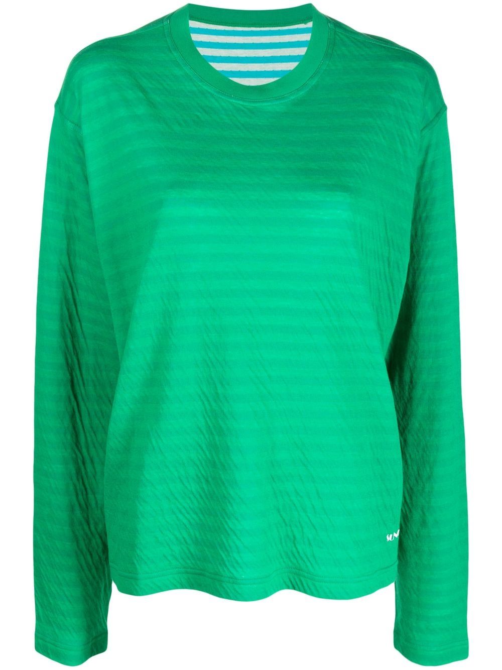 Sunnei Long-sleeves Cotton Sweatshirt In Green