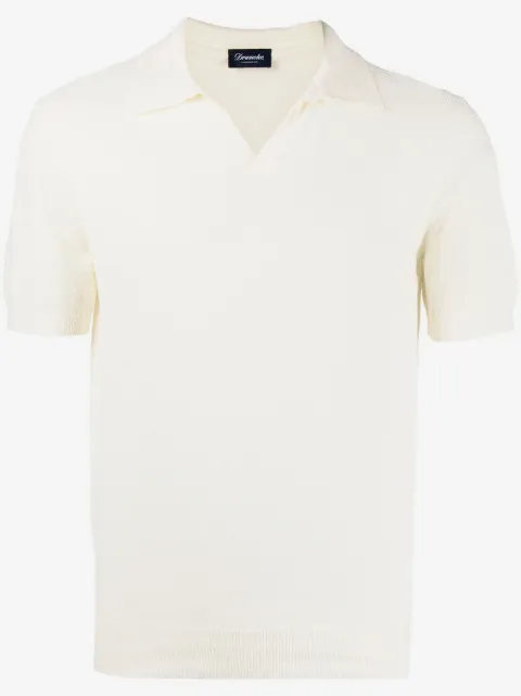 Drumohr Poloshirt met V-hals