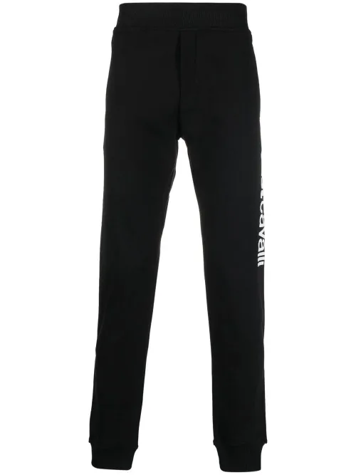 Pantalon de jogging en coton à logo imprimé - Just Cavalli - Modalova