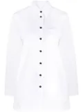 Jil Sander long-sleeved patch pocket shirt - White