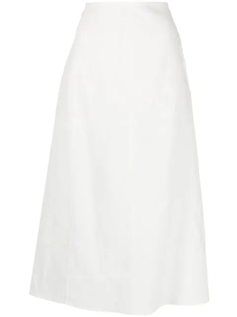 Jil Sander flared panelled midi skirt