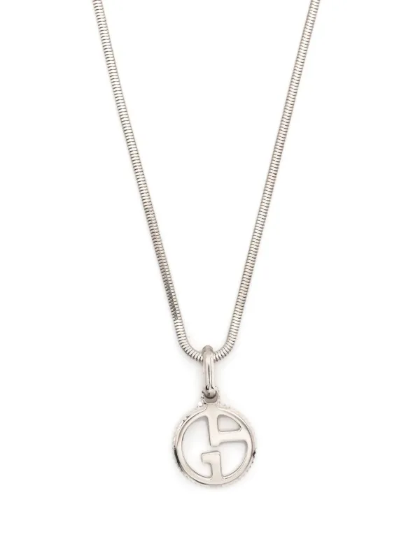 Giorgio Armani logo-pendant Necklace - Farfetch