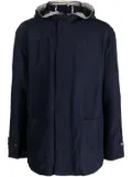Giorgio Armani lightweight hooded jacket - Blue