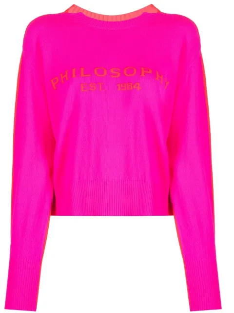 Philosophy Di Lorenzo Serafini crew neck knitted jumper