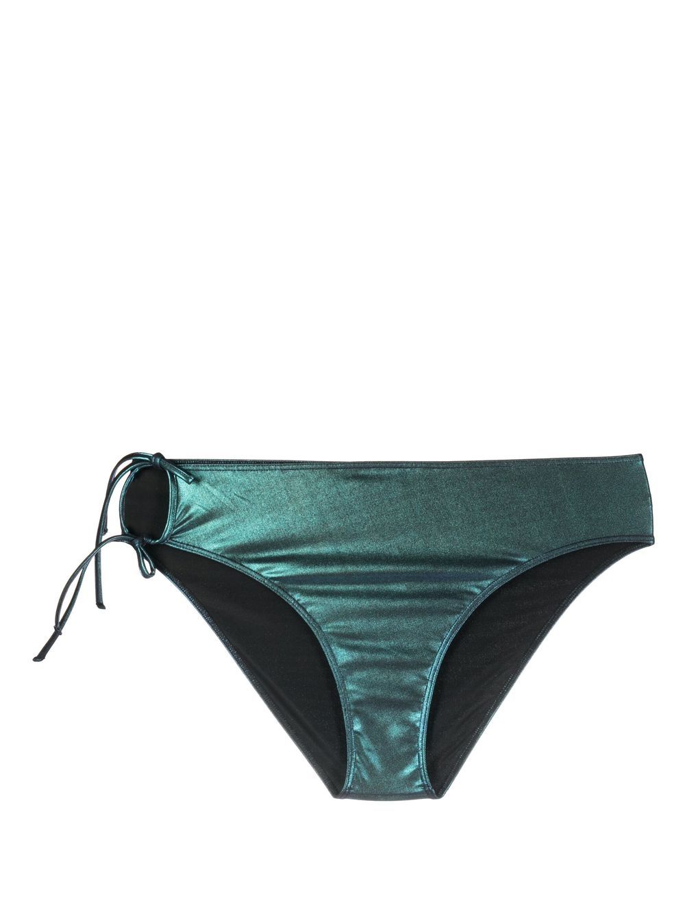 Rick Owens Iridescent Bikini Bottom In Blue