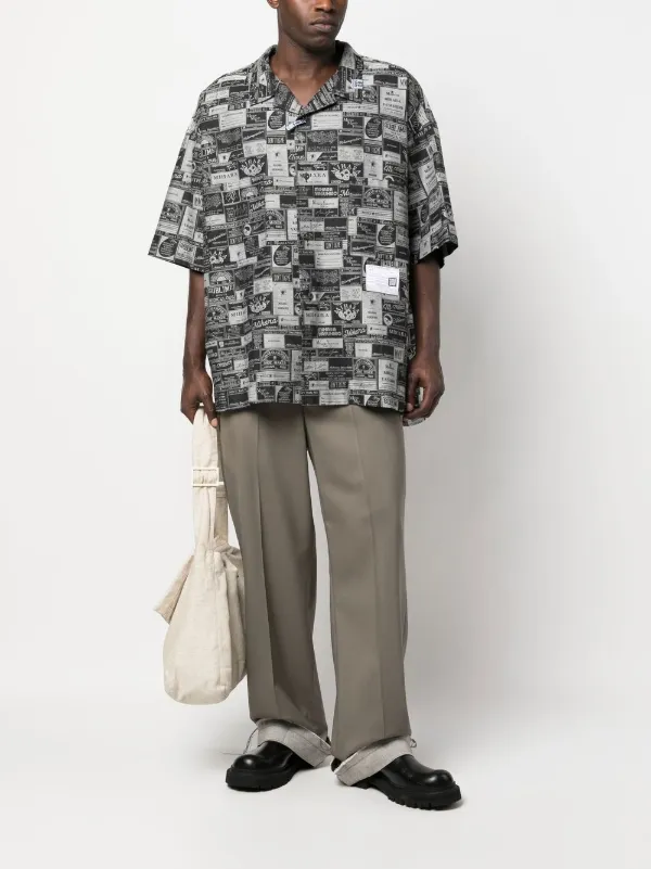 Maison MIHARA YASUHIRO graphic-print short-sleeve Shirt - Farfetch