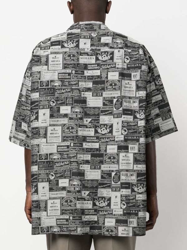 Maison MIHARA YASUHIRO graphic-print short-sleeve Shirt - Farfetch