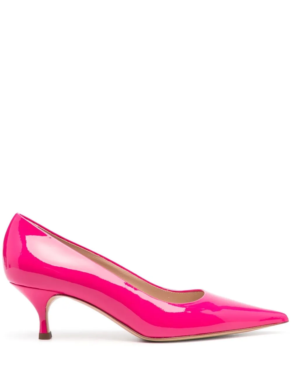 

Casadei 55mm patent leather pumps - Pink