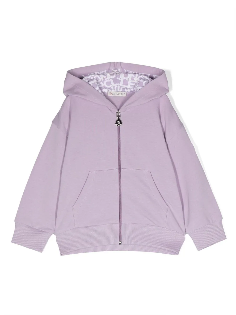 

Moncler Enfant logo-patch zip-up hoodie - Purple