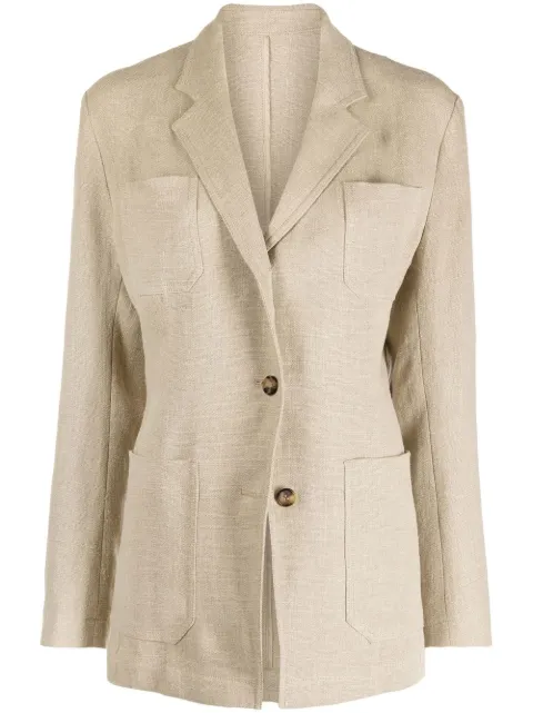 TOTEME single-breasted linen blazer